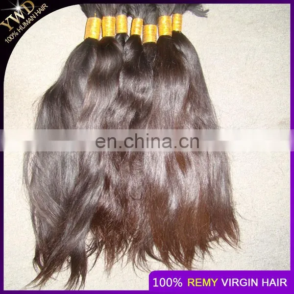 8A1KG Russian Virgin Hair Straight Human Hair Bulk No Weft Bulk For Braiding Peerless Virgin Hair Natural Brown Color photo-2