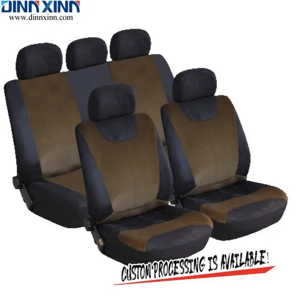DinnXinn Mercedes 9 Pcs Full Set Cotton Pink Car Seat Covers Factory China photo-5