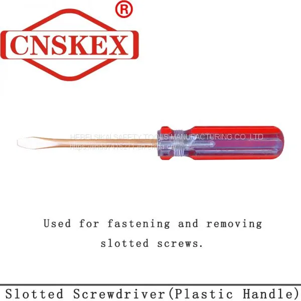 Non Sparking Slotted Screwdriver (Plastic Handle) photo-3
