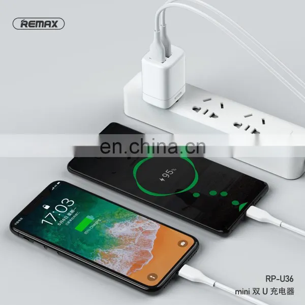 Remax RP-U36 Universal Charging Adapter 2USB 2.4A Mini USB Charger photo-4