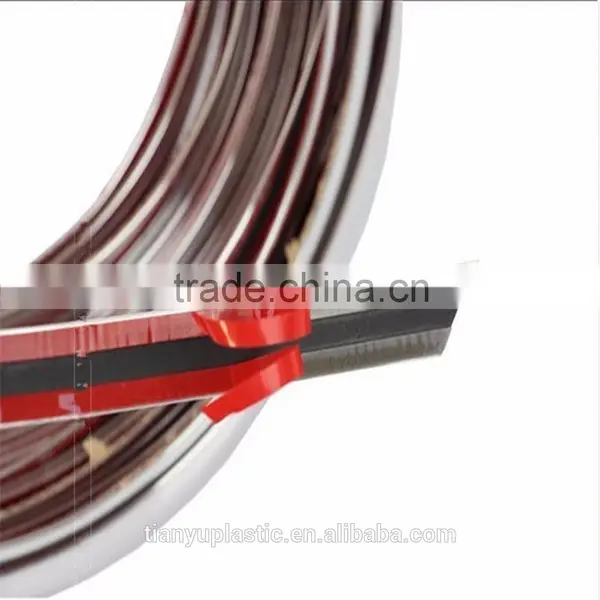 Chrome Front Rear Bumper Door Edge Lip Guard Protection Overlay Molding Trim photo-2