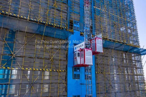 Sc200/200 Construction Elevator 2t/2t Double Cages Building Hoist photo-3