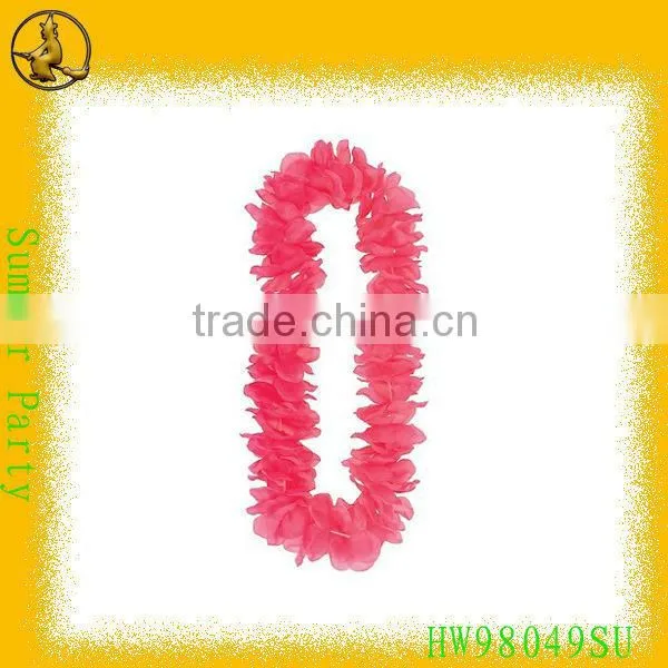 Plastic Flower Lei/Pink Plastic Flower Lei/Wholesale Pink Flower Lei