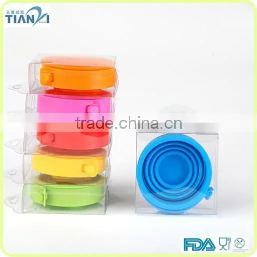 Silicone Collapsible Cup With Handles Silicone Coffee Cup