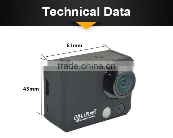 2.0inch 50M Waterproof RF Remote 2K WIFI Action Camera With 1920x1440@30FPS 1920x1080@60FPS 1280x720@120FPS photo-3