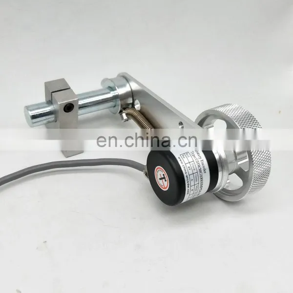 GHW38 Length Measuring Device Non-slip Metal 200mm Perimeter Wheel Rotary Encoder With Mounting Arm photo-4