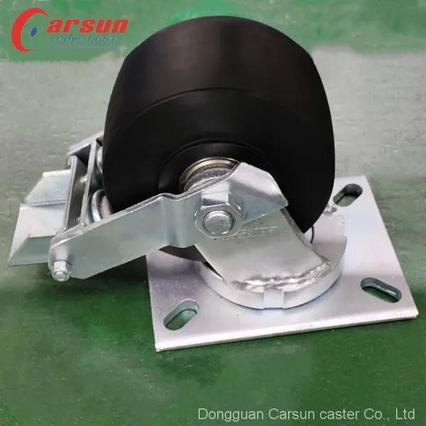 Super Heavy Duty Industrial Caster 6-inch Black Cast Nylon Special Caster Wheel for Machinery and Equipment