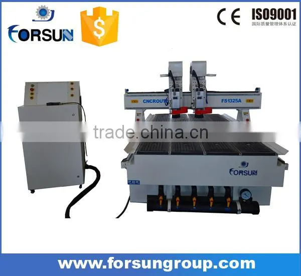 FORSUN FS1530 3d Woodworking Cnc Cutting Engraver Machinery With Two Heads photo-3