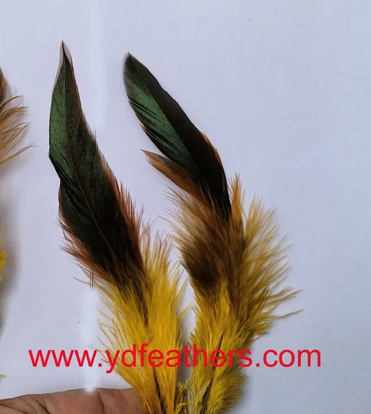 Half-Bronze Rooster/Cock/Coque Schlappens Feather for Wholesale From China photo-2