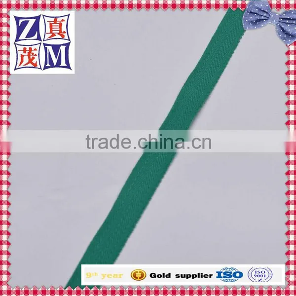 100% Polyester Herringbone Tape Green Color photo-3