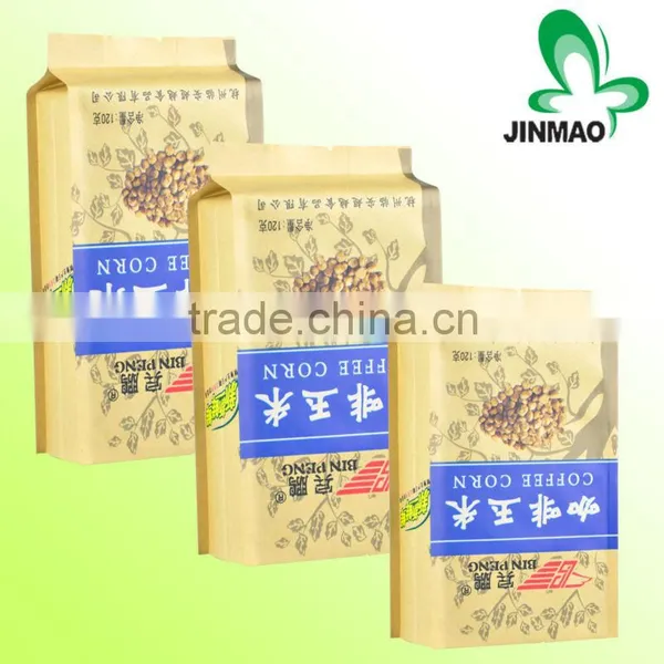 Custom Printed Coffee Paper Bags With Gusset Type
