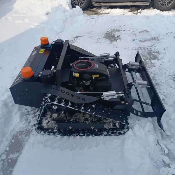 Industrial Agriculture Gasoline Powered Single Cylinder RC Mower VTLM800 Snow Plow Working 60 Adjustable Mowing Height photo-3