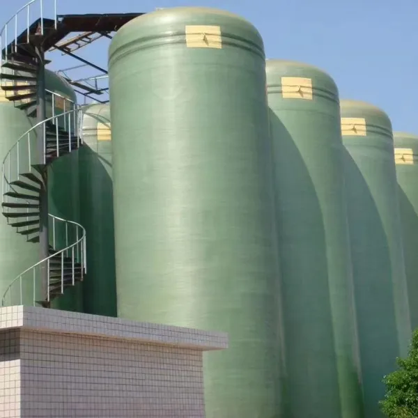 Underground FRP/GRP Fiberglass Wastewater Storage Tank, Corrosion Resistant for Industrial Sewage & Chemical Waste