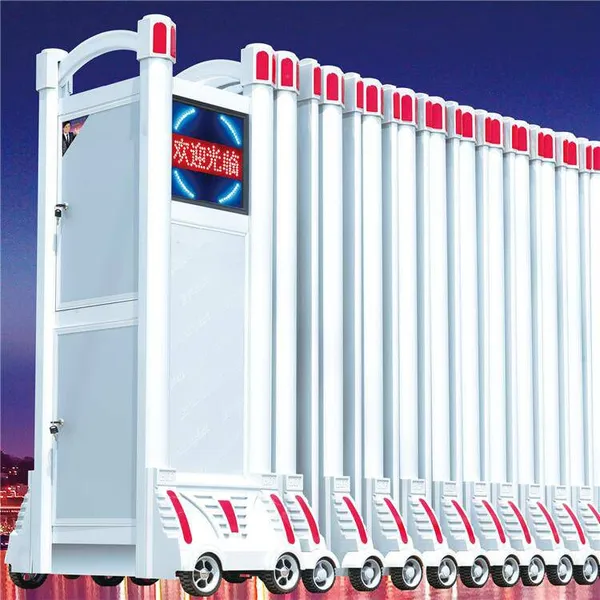 Jinsheng Electric Doors - Installation and Customization of Stainless Steel Electric Retractable Doors for Schools and Industrial Parks