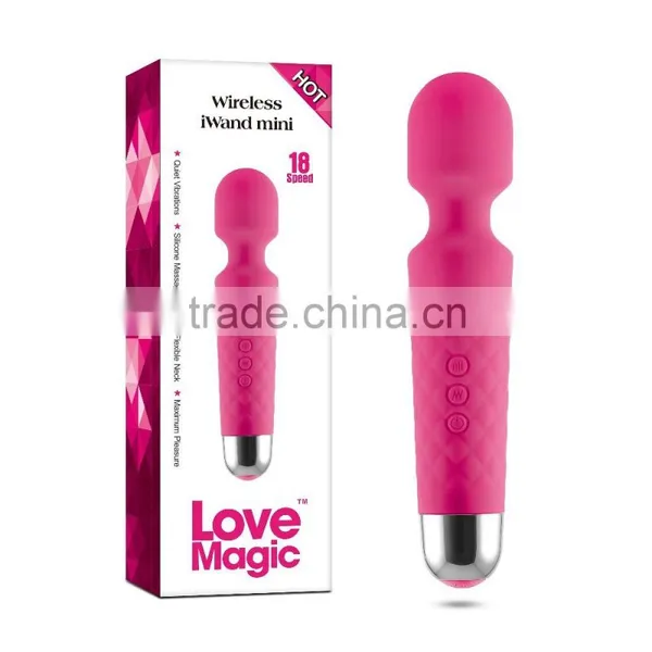 Good Silicone Material Waterproof Rechargeable Sex Toys for Women Wand Massager Vibrators photo-4