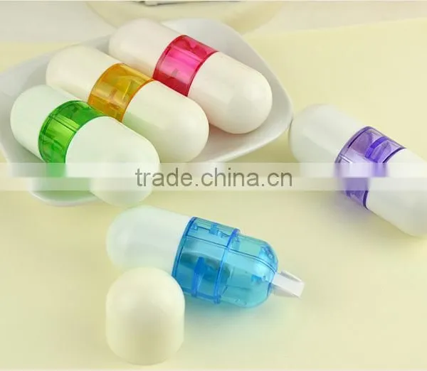 Creative Capsules Shape Correction Tape Students Mini Correction Tape Packing 5pcs/set Nontoxic Friendly Enviornment Use Assure photo-2