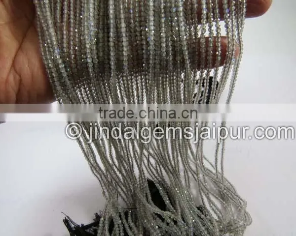 Wholesale Labradorite Micro Cut Roundelle Beads photo-2