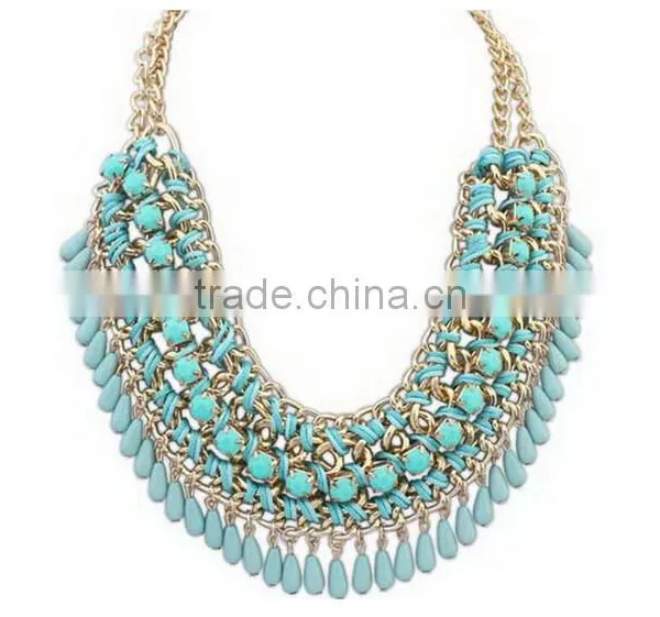 Fashion Necklaces 2016 Necklaces Jewelry Type Latest Design Beads Necklace Statement Necklaces photo-2