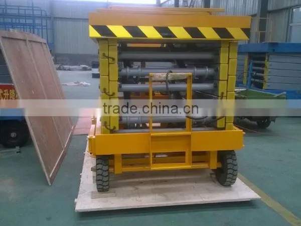 8m 0.3--1ton Factory Direct Sale Battery Powered Scissor Lift Platform Hydraulic photo-4