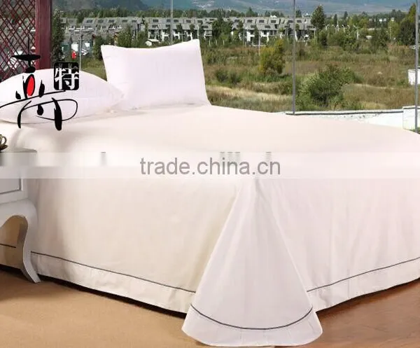 Luxury Hotel 100% Cotton Embroidery Full Size Hotel Bedding Sets photo-6
