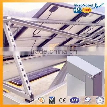 AA10 6063-T5 Extruded Sandblasting of Silver Aluminum Fsolar Panel Frame Producer China photo-2