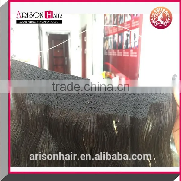 Arison Hair Hot Product Real Peruvian Flip in Hair Extension Virgin Human Hair Extension 8A Virgin Remy Flip in Hair Extension photo-2