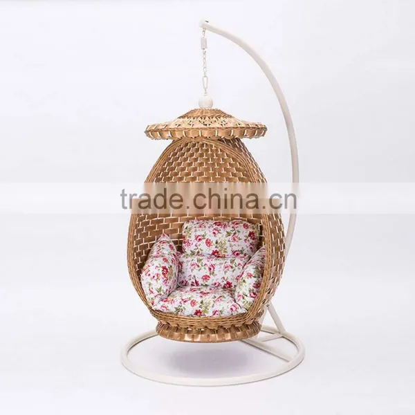 Chinese Style New Design With Canopy Rattan Indoor Home Indian Swing Jula /Swing Quality Choice photo-3