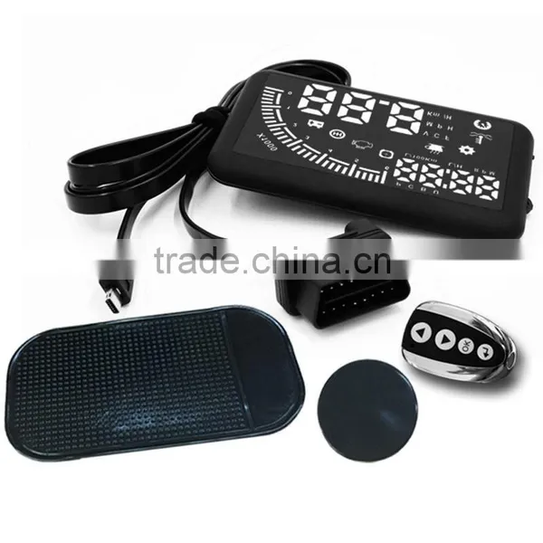Car OBD II HUD Warning System Vehicle-mounted Car Head Up Display Projector With LED photo-3