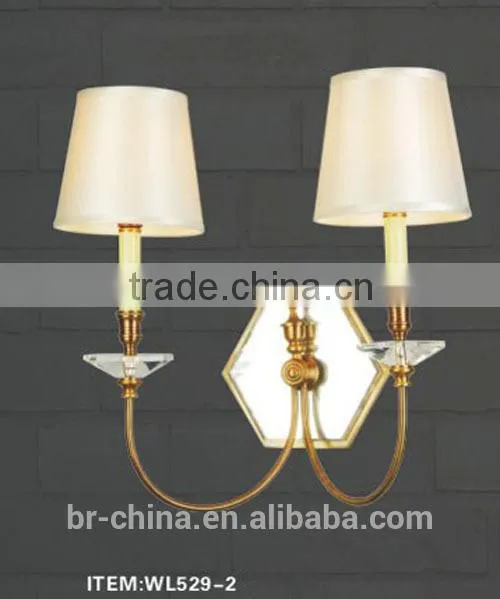 Brass Crystal Wall Lamp WL529-2