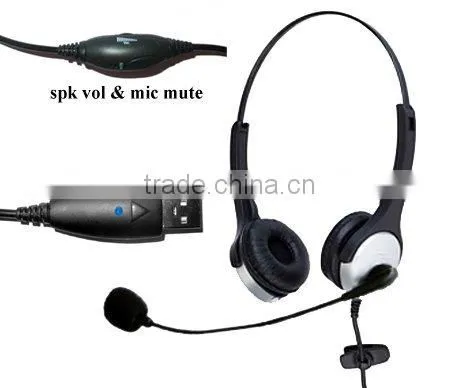 Lightweight Professional USB Headset for Website and VOIP USB-1002SVM