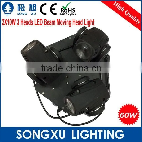 3 Heads 3X10W Led Moving Head Used Stage Lighting for Sale photo-5