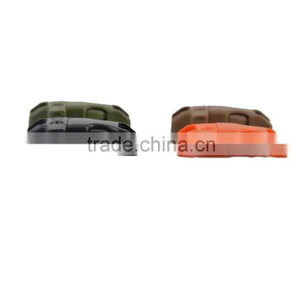 High Quality 1/2" Plastic Backpack Curved Buckle With Survival Whistle for Camping Paracord Bracelet Wholesale photo-4
