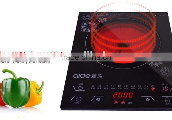 Mini Multi-touch Controll Stove Glass Heater Hot Plate Heater Stainless Steel Handle photo-4