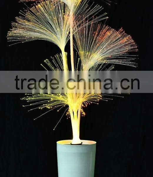 Tall design LED fiber optic light color change light wih big base