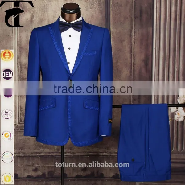 High Quality New Pattern High-end Men's Turkish Suits OEM Direct Manufacturer Formal Polyester White Wedding Dress Man Suits