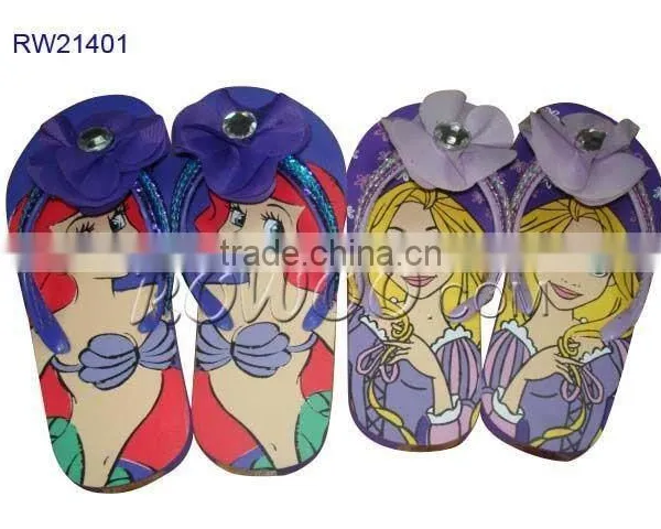Summer Fashion Fancy Slippers With Flowers for Girls