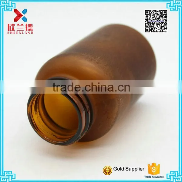 120g Safety Cap Rouhd Amber Glass Medicine Bottle for Sale/pill Bottle photo-5