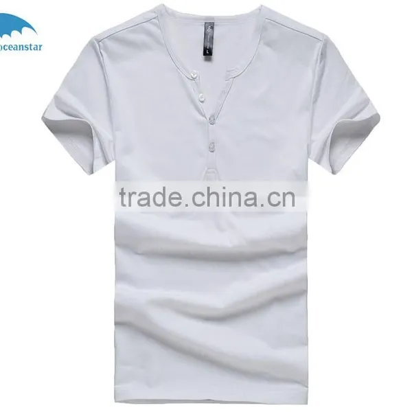 Plain T-shirt Blank T-shirt High Quality 100%cotton Cheap Fashion Round Neck T-shirt photo-5