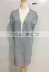 short sleeve Ladies knitting outwear Cardigan, sweater with split
