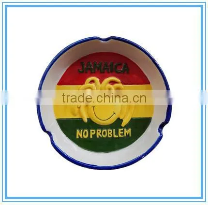 Jamaica Ceramic Souvenir Ashtray By Handpainted photo-2