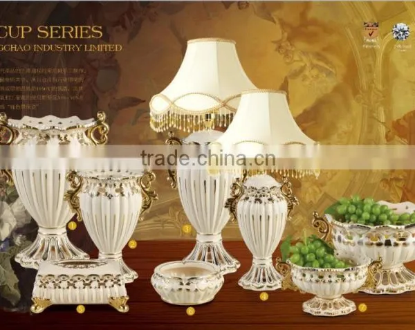Factory Direct Selling Gold Flower Vase for Home Decoration Gift Ceramic Vase photo-5