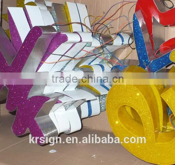Epoxy Acrylic Led Light Word Samples / Epoxy Luminous Channel Letters / Unsaturated Word Luminous Resin Sample photo-5
