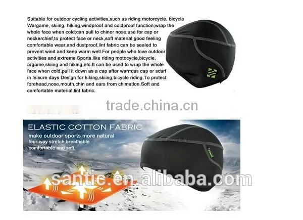 2015 Cycling&running Thermal Fleece Outdoor Skull Hat Black photo-5