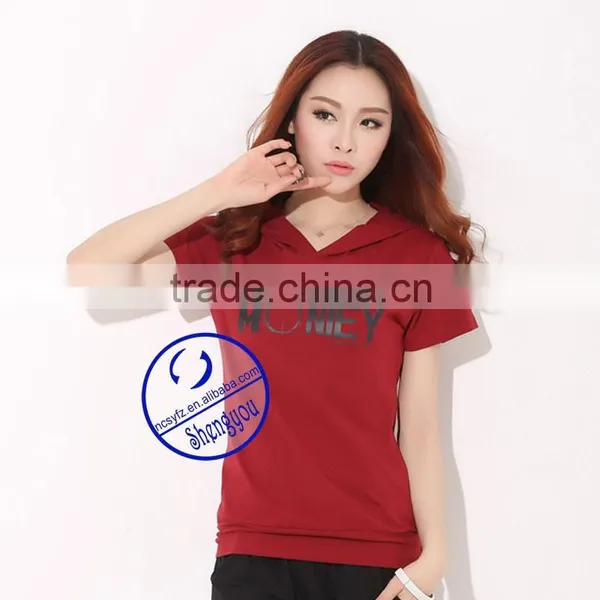 China Fashion Custom Short Sleeve Hoodie Manufacturer photo-3