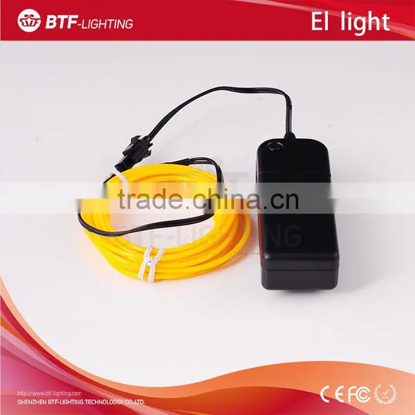 El Light 3m Led Wire Yellow Neon Light Rope Tube for Car Party With Controller