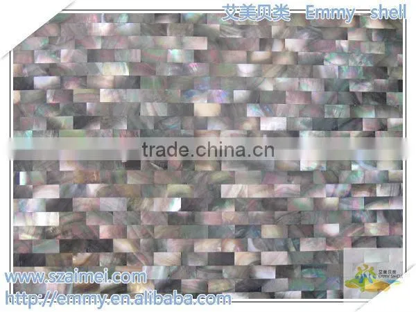 Brick Shell Mosaic Tile Gray Mother of Pearl Mosaic Wall Tile photo-6