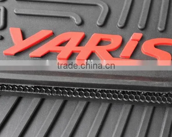 Wholesale Custom 3D Eco-friendly PVC Rubber Auto Car Floor Mats For TOYOTA YARIS photo-3