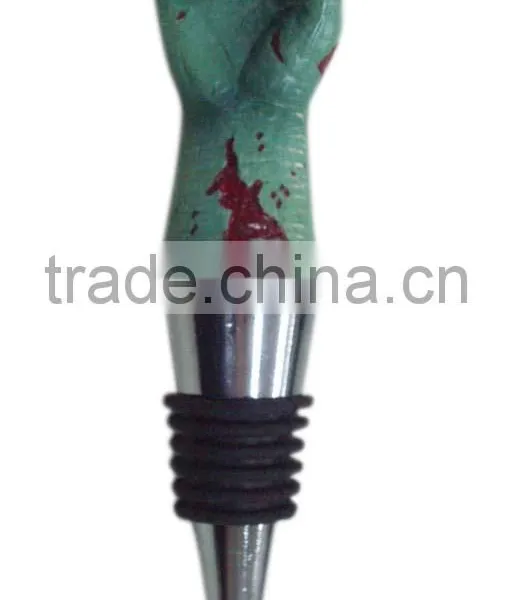 High Quanlity Personalized Resin Wine Stopper,with Finger Design