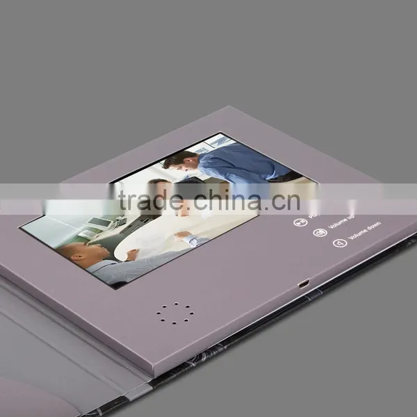 Digital Lcd Video Player Mailer With Pocket and Hard Cover From Shiny photo-3