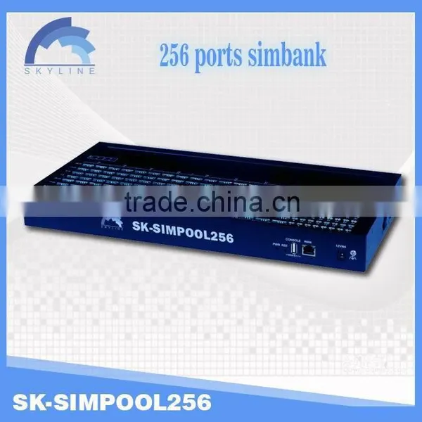 chinaskyline low cost remote VoIP product 256 Slots SIMBANK,sim bank / sim server / sim box compatible with sms gateway